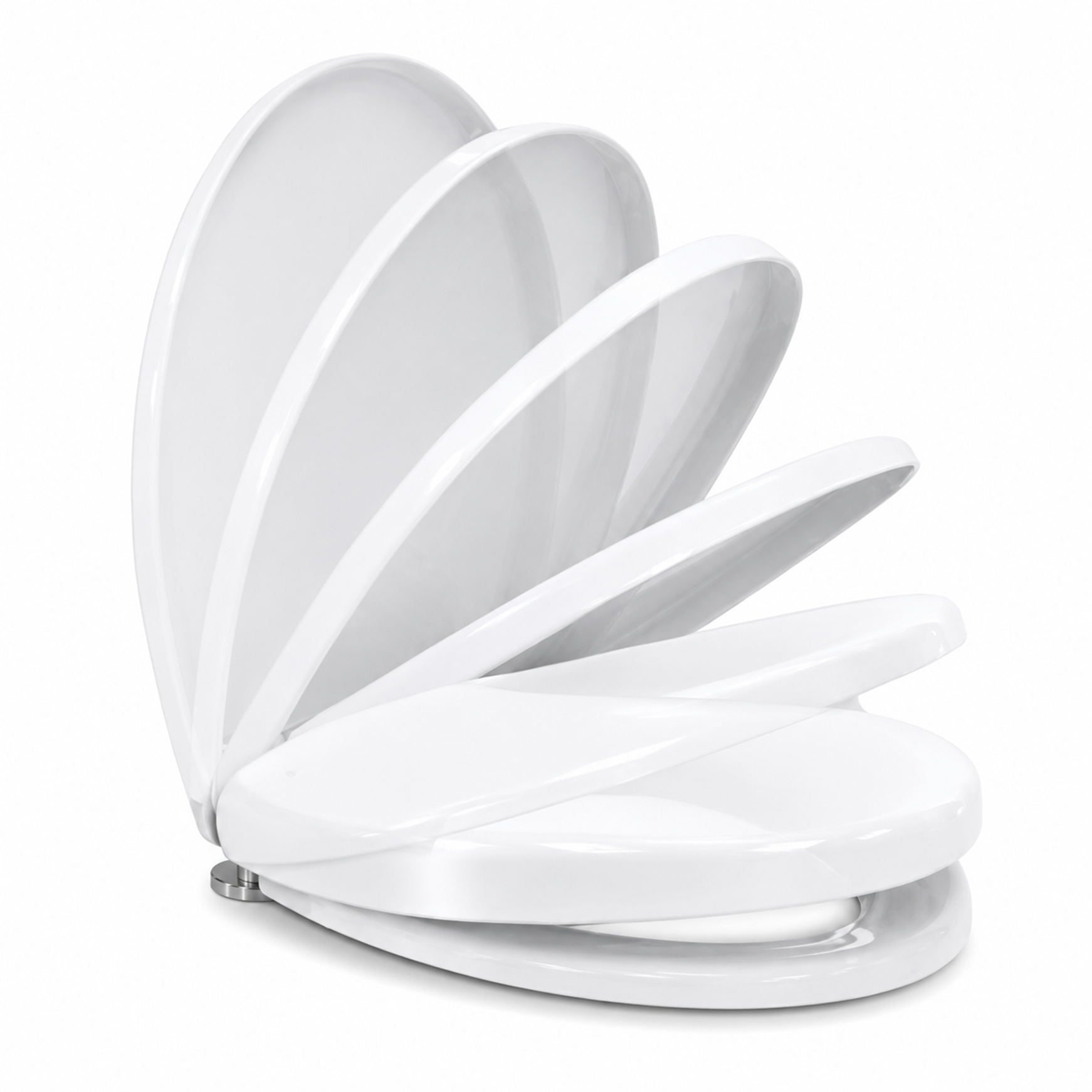 Tampa Soft Close Oval Elegance Acabamento Inox