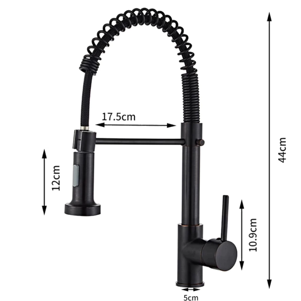 br-11134207-7r98o-man3m2gq9jtb6a Torneira Gourmet Bancada de Cozinha com Saída Dupla e Rotação 360º em Aço Inox Preto Fosco - Image 3
